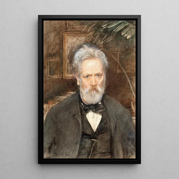 Selbstporträt - Rudolf von Alt — gerahmtes Bild an der Wand