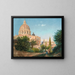Saint-Pierre depuis le jardin du Vatican - Rudolf von Alt — gerahmtes Bild an der Wand