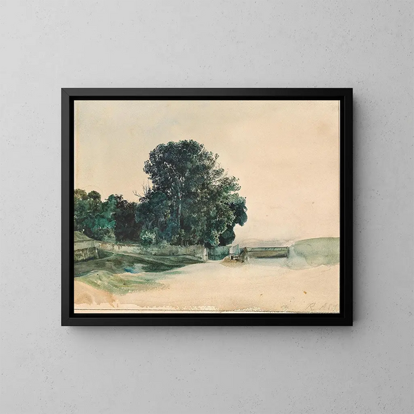 Studie eines Baumes - Rudolf von Alt — gerahmtes Bild an der Wand