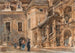 La cour à arcades du Landhaus à Graz - Rudolf von Alt — Ansicht des Kunstwerks