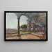 Vue de Sant'Onofrio sur Rome - Rudolf von Alt — gerahmtes Bild an der Wand