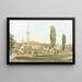 Ansicht des Palastes der Khane in Bakhtchissaraï, Krim - Rudolf von Alt — gerahmtes Bild an der Wand