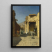 Eine arabische Straße - Rudolph Gustav Müller — gerahmtes Bild an der Wand