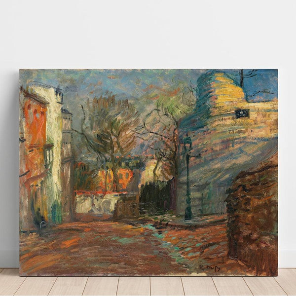 Reproduktion des Gemäldes Straße in Montmartre - Raoul Dufy