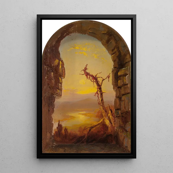 Ein Blick auf die Juniata von Sideling Hill - Russell Smith — gerahmtes Bild an der Wand