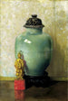 Chinesisches grünes Pot Gemälde - Ruth Payne Burgess — Ansicht des Kunstwerks