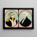 Washington und Lafayette - S Wehry — gerahmtes Bild an der Wand