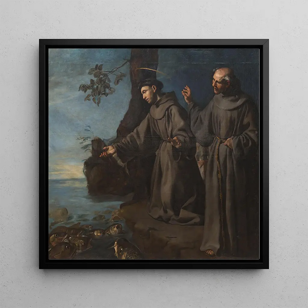 Saint Antoine prêchant aux Poissons - Francisco Herrera l'Aîné