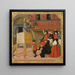Saint Bernardino de Sienne predigt - Giovanni di Ser Giovanni Lo Scheggia — gerahmtes Bild an der Wand