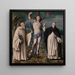 Saint Sébastien entre Romuald et Vincent Ferrier - Bacchiacca — gerahmtes Bild an der Wand