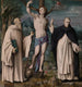 Saint Sébastien entre Romuald et Vincent Ferrier - Bacchiacca — Ansicht des Kunstwerks