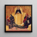 Saint Thomas d'Aquin confondant Averroès - Giovanni di Paolo — gerahmtes Bild an der Wand
