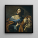 Sainte Agnès - Massimo Stanzione — gerahmtes Bild an der Wand