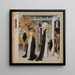 Sainte Catherine de Sienne et le mendiant - Giovanni di Paolo — Wandpräsentation des Kunstwerks