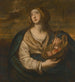 Sainte Dorothée mit einem Obst- und Blumenkorb und einer Palme - Niccol de Simone — Ansicht des Kunstwerks
