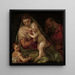 Sainte Famille avec le Jeune Saint Jean - Atelier de Paolo Veronese — gerahmtes Bild an der Wand