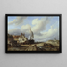 Katwijk an der Zee - Salomon Leonardus Verveer — gerahmtes Bild an der Wand