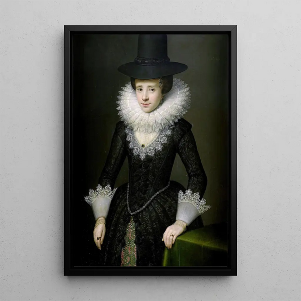Portrait von Anna Boudaen Courten - Salomon Mesdach — gerahmtes Bild an der Wand
