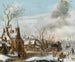 Ein Winterlandschaft mit einer Marktszene - Salomon Rombouts — Ansicht des Kunstwerks