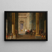 Die Königin von Saba vor dem Tempel Salomos in Jerusalem - Salomon de Bray — gerahmtes Bild an der Wand