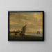 Wasser in Ruhe - Salomon van Ruysdael — gerahmtes Bild an der Wand