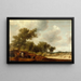 Landschaft mit Hirschjägern - Salomon van Ruysdael — gerahmtes Bild an der Wand