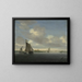 Marine-Gemälde - Salomon van Ruysdael — gerahmtes Bild an der Wand
