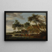 L'abreuvoir - Salomon van Ruysdael — gerahmtes Bild an der Wand