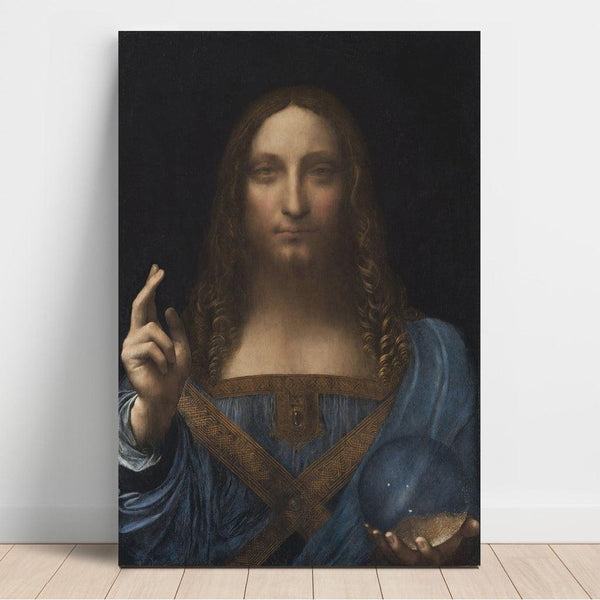 Salvator Mundi- Leonard de Vinci | Reproduction Tableau Décoration murale affiche copie