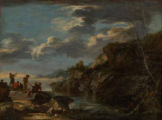 Salvator Rosa - Bandits on a Rocky Coast.webp