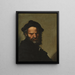 Kopf eines Philosophen - Salvator Rosa — gerahmtes Bild an der Wand