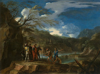 Polycrate und der Fischer - Salvator Rosa — Ansicht des Kunstwerks