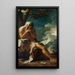 Saint Onuphre - Salvator Rosa — gerahmtes Bild an der Wand