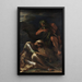 Der Traum des Äneas - Salvator Rosa — gerahmtes Bild an der Wand