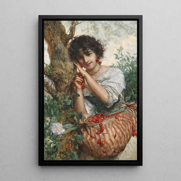 Le temps des cerises - Salvatore Postiglione — gerahmtes Bild an der Wand