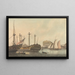 Kriegsschiff in Reparatur - Samuel Atkins — gerahmtes Bild an der Wand