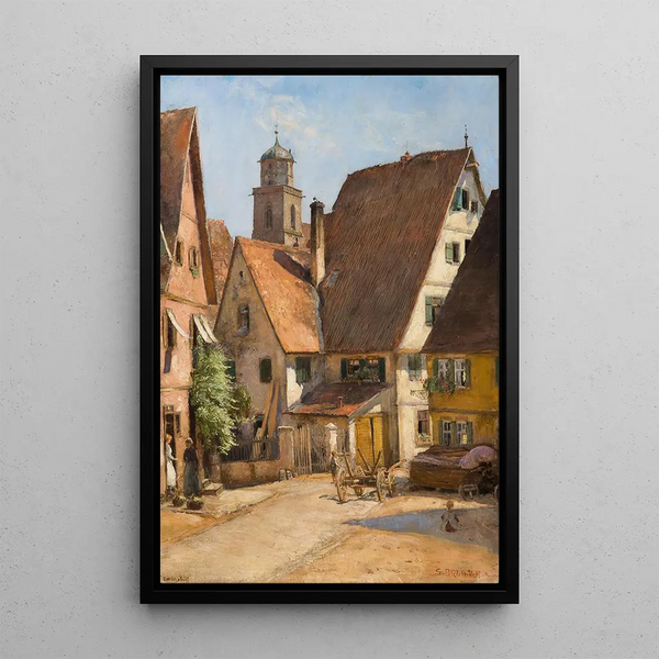 Dinkelsbühl - Samuel Brunner — gerahmtes Bild an der Wand