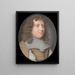 Portrait eines Edelmanns - Samuel Cooper — gerahmtes Bild an der Wand
