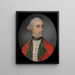 Portrait eines Infanterieoffiziers - Samuel Cotes — gerahmtes Bild an der Wand