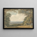 Vue lointaine du château de Windsor - Samuel Davis — gerahmtes Bild an der Wand