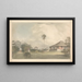 Der Bungalow von M. Crofts in der Nähe von Madras - Samuel Davis — gerahmtes Bild an der Wand