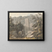 Autochthon und Reiter in der Nähe einer Ruine - Samuel Davis — gerahmtes Bild an der Wand