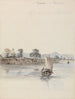 Ansicht des Flusses bei Rajmahal - Samuel Davis — Ansicht des Kunstwerks