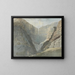 Klippe mit Wasserfall - Samuel Davis — gerahmtes Bild an der Wand