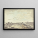 Fort en ruine sur une rivière - Samuel Davis — gerahmtes Bild an der Wand