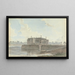 Palais en ruine au bord d'une rivière - Samuel Davis — gerahmtes Bild an der Wand
