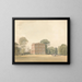 Seitenansicht des Hauses Ayot, Hertfordshire - Samuel Davis — gerahmtes Bild an der Wand