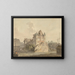 La Fin du pont ruiné à Rouen - Samuel Davis — gerahmtes Bild an der Wand