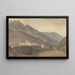 Der Palast des Deib Rajan in Tassisudon - Samuel Davis — gerahmtes Bild an der Wand