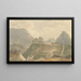 Das Dorf Buxadaur Buxa Duar Thibet - Samuel Davis — gerahmtes Bild an der Wand